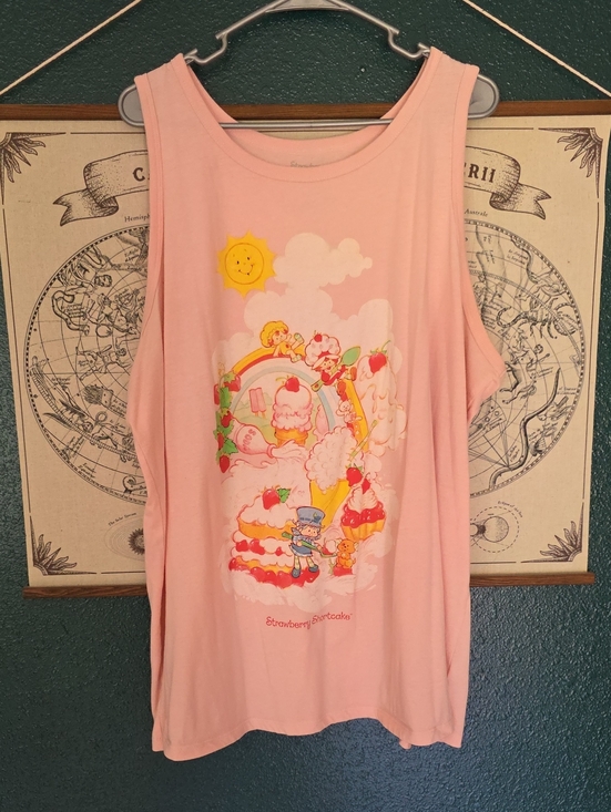 torrid Tops - Strawberry Shortcake Pink Graphic Tank Top